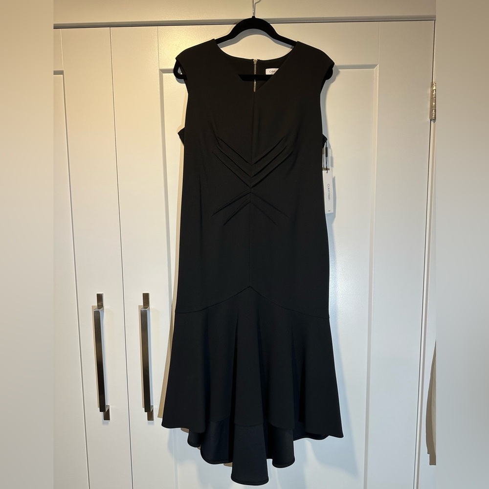 Calvin Klein Black High Low Dress